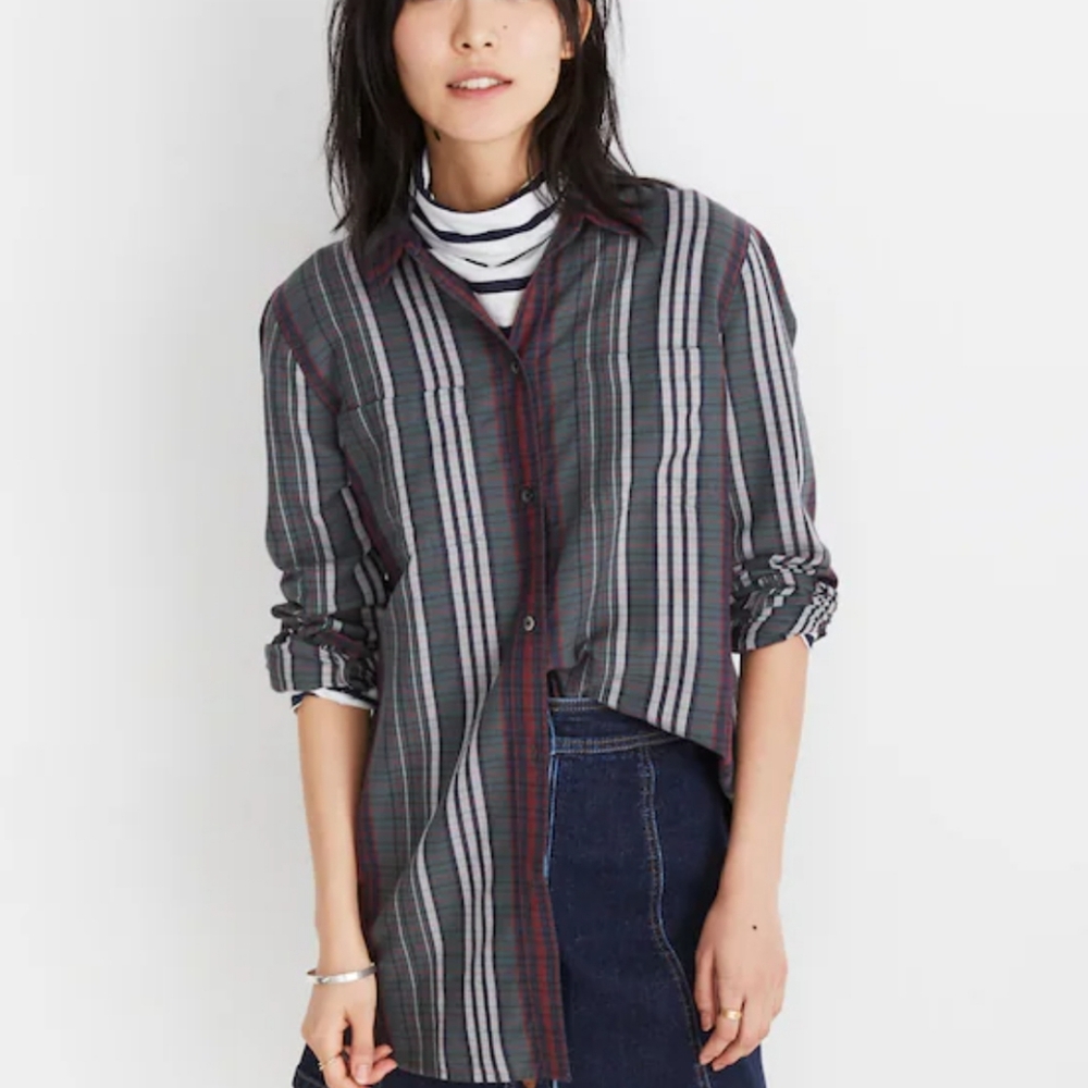 MADEWELL/Plaid Ex-Boyfriend Shirt